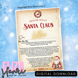 Exclusive Version 2 Print your Own Letter from Santa Digital Download