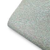 Snow Blue Chunky Glitter Fabric