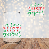 Nice list dropout Vinyl Decal 9cm