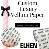 CUSTOM LUXURY PRINTED LOGO VELLUM PAPER- MUST BE ORDERED SEPERATELY