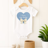 DTF TRANSFER | I LOVE MY DADDY BLUE HEART