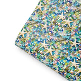 Seaside Sparkles Premium Faux Leather Fabric