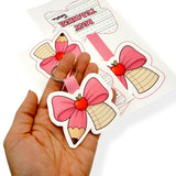 DIY TEACHER BOW | LEATHERETTE KEYRING CUT-OUTS