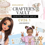 CRAFTER’S VAULT- DIGITAL IMAGE DOWNLOAD DRIVE- CV26.1