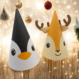 Ruby Reindeer Party Hat DIY Craft Cutout Sheets