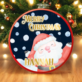 Merry Christmas Santa | Chocolate Tub Decals