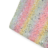 Pastel Rainbow Sparkles Premium Felted Glitter Fabric