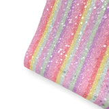 Fun Fair Stripes Premium Felted Glitter Fabric