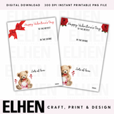 Roses & Ribbons Valentines Teddy In the Entire Galaxy Board Digital Download- 2 Designs