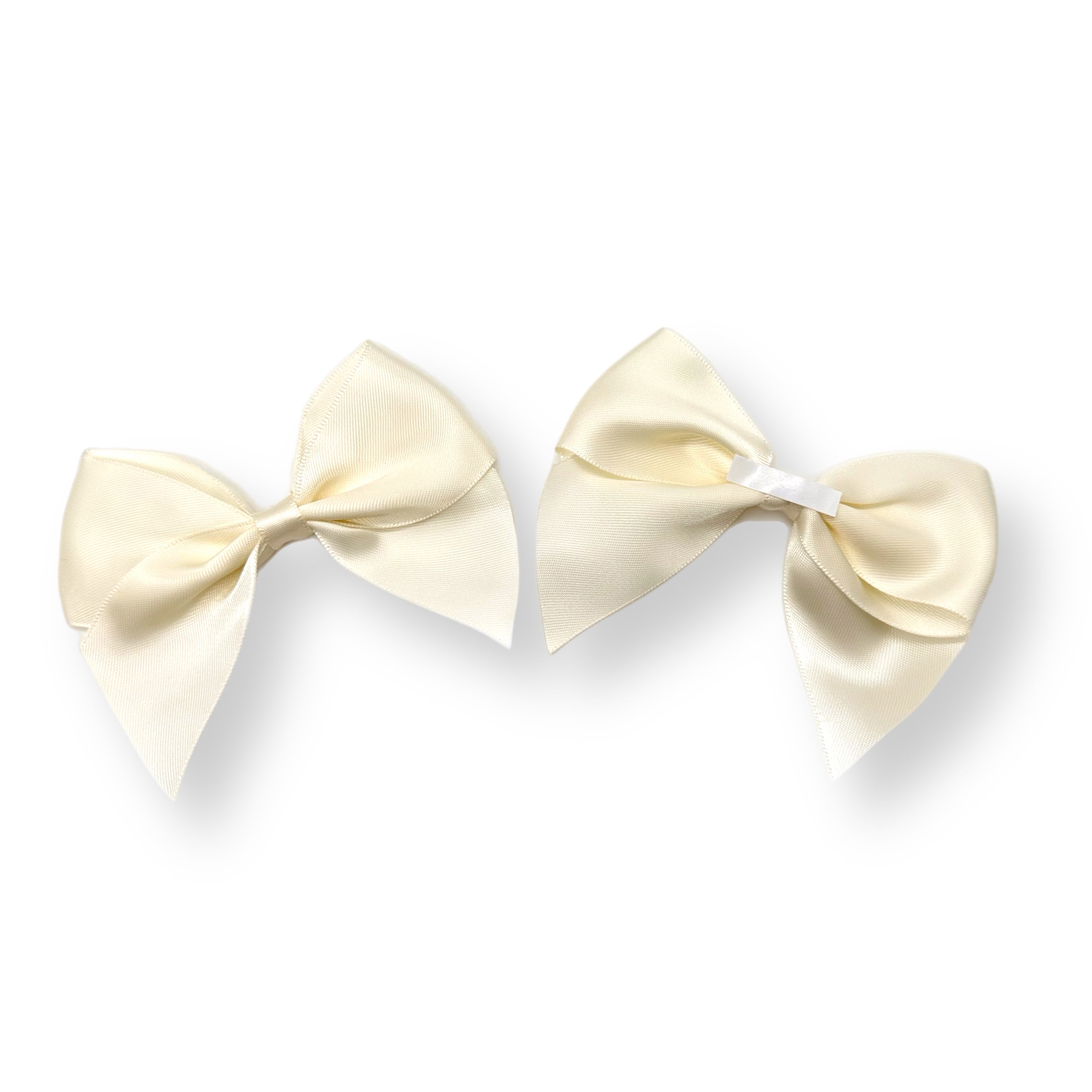 Italian Satin Bows with adhesive tab- Pack of 6