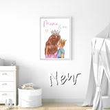 Mama & Me Boys Premium Card or Canvas Prints