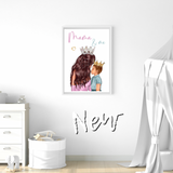 Mama & Me Boys Premium Card or Canvas Prints