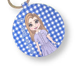 School Summer Dress Gingham Bag Tags Hand Cut Outs