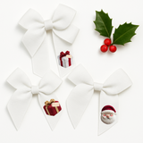 DTF MINI BOW TRANSFERS- KNITTED SANTA & PRESENTS