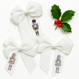 DTF MINI BOW TRANSFERS- SPARKLY NUTCRACKERS