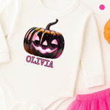 CUSTOM DTF TRANSFER | SPOOKY PUMPKINS- PINK