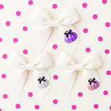 DTF MINI BOW TRANSFERS- SHINY PUMPKINS
