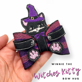 Winnie the Witches Kitty Bow Hug Wrap Around & Pops Feltie Set