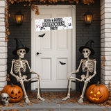GHOSTS HAPPY HALLOWEEN BANNER | UV PRINTED PVC | 77CM X 25CM