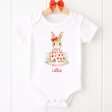 DTF TRANSFER - STRAWBERRY BUNNY- MY FIRST EASTER - Eliza Henri