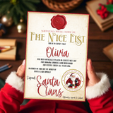 NICE LIST CERTIFICATES - RED EDITION 2025- A4 PREMIUM CARD