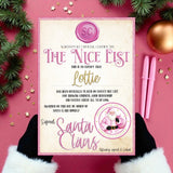 NICE LIST CERTIFICATES - PINK EDITION 2025- A4 PREMIUM CARD