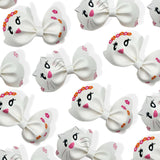 Ghostie Cuties Pinch Bows DIY Cutout Faux Leather Fabric Sheets