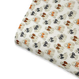 Bow Crazy Ghosts Premium Faux Leather Fabric