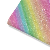 Limited Edition Pastel Rainbow Chunky Core Glitter Fabric