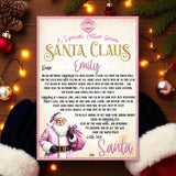 MAGICAL  WARNING LETTER FROM SANTA- PINK EDITION 2025- A4 PREMIUM CARD