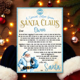 MAGICAL  WARNING LETTER FROM SANTA- BLUE EDITION 2025- A4 PREMIUM CARD