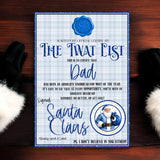TWAT LIST CERTIFICATES - BLUE TARTAN EDITION 2025- A4 PREMIUM CARD