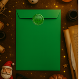 GREEN ELF WAX SEAL EFFECT SOLVENT STICKERS