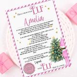 PINK ELF LETTER ARRIVAL LETTERS 2025