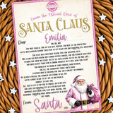 PINK LETTER FROM SANTA - 2025 STANDARD EDITION- A4 PREMIUM CARD