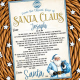 BLUE LETTER FROM SANTA - 2025 STANDARD EDITION- A4 PREMIUM CARD