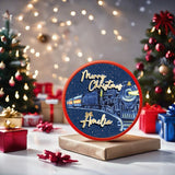 Merry Christmas Navy Express Train | Chocolate Tub Decals