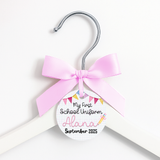 FIRST DAY OF SCHOOL LEATHERETTE HANGER TAGS- PRE CUT- PINK