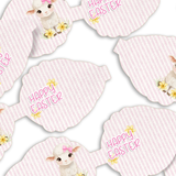 PINK LITTLE LAMB 3.5” | PRE CUT DIY HAIR BOW LOOPS - Eliza Henri