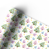 CUTE KAWAII XMAS TREES | PREMIUM LEATHERETTE FABRIC