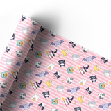 STRIPEY KAWAII HALLOWEEN | PREMIUM LEATHERETTE FABRIC