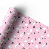 HALLOWEEN KITTY BOO | PREMIUM LEATHERETTE FABRIC