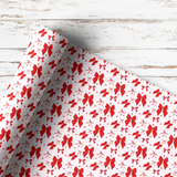 DOLLY BOW XMAS PJS | PREMIUM LEATHERETTE FABRIC