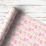 PRETTY PINK XMAS TREE | PREMIUM LEATHERETTE FABRIC