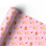 CAPYBARA CHRISTMAS | PREMIUM LEATHERETTE FABRIC