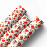 RED NOSE TEDDY BEAR | PREMIUM LEATHERETTE FABRIC