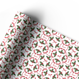BOWS OF HOLLY | PREMIUM LEATHERETTE FABRIC