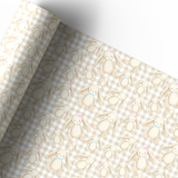 NEUTRAL BUNNY GINGHAM | PREMIUM LEATHERETTE FABRIC - Eliza Henri