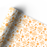 ORANGE GLITTER SHOWGIRL | PREMIUM LEATHERETTE FABRIC