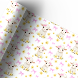 LITTLE BOW LAMB | PREMIUM LEATHERETTE FABRIC